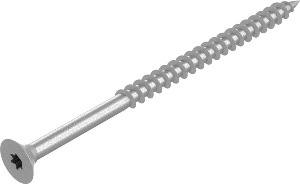 SECCARO Spanplattenschraube 4 x 70 mm, Edelstahl V2A VA A2, Holzschraube mit Teilgewinde, TX / Innensechsrund, 100 Stück