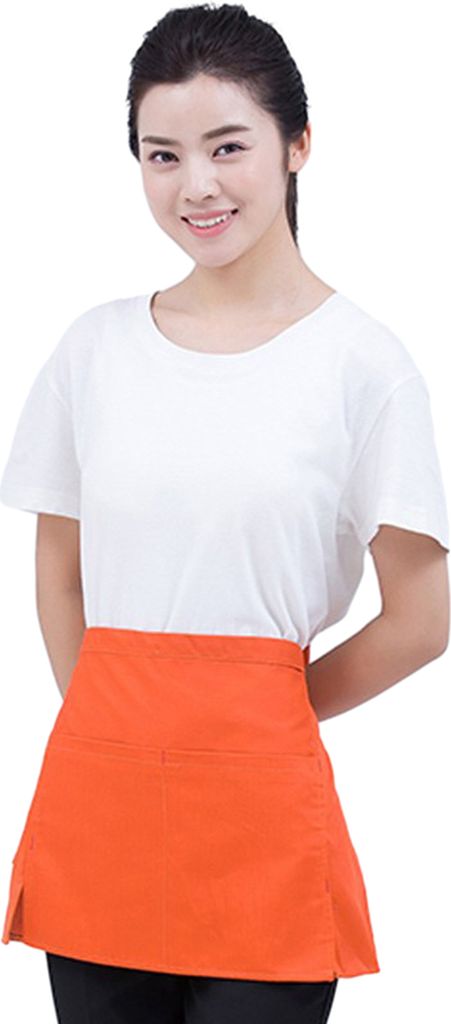 Halbschürze mit Taschen für Männer, Frauen und Erwachsene, atmungsaktive Kochschürze, praktische Küchenkochschürze, Kochkostüm