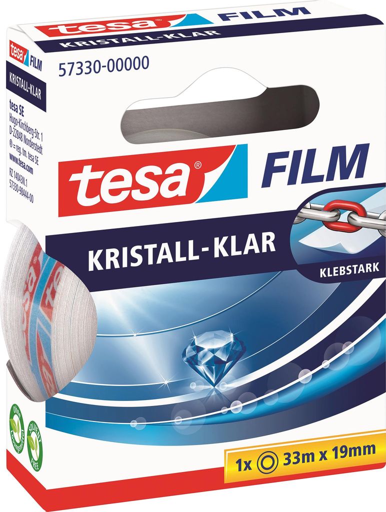 TESA 57330, 33 m, Průhledná, 19 mm, 1 kusů Obrázek produktu 