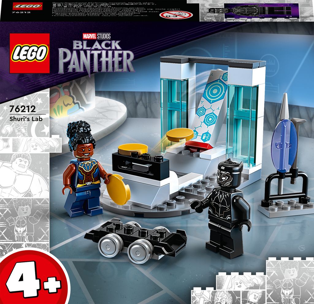 LEGO 76212 Marvel Laboratorio di Shuri, Pantera Nera da Immagine del prodotto 