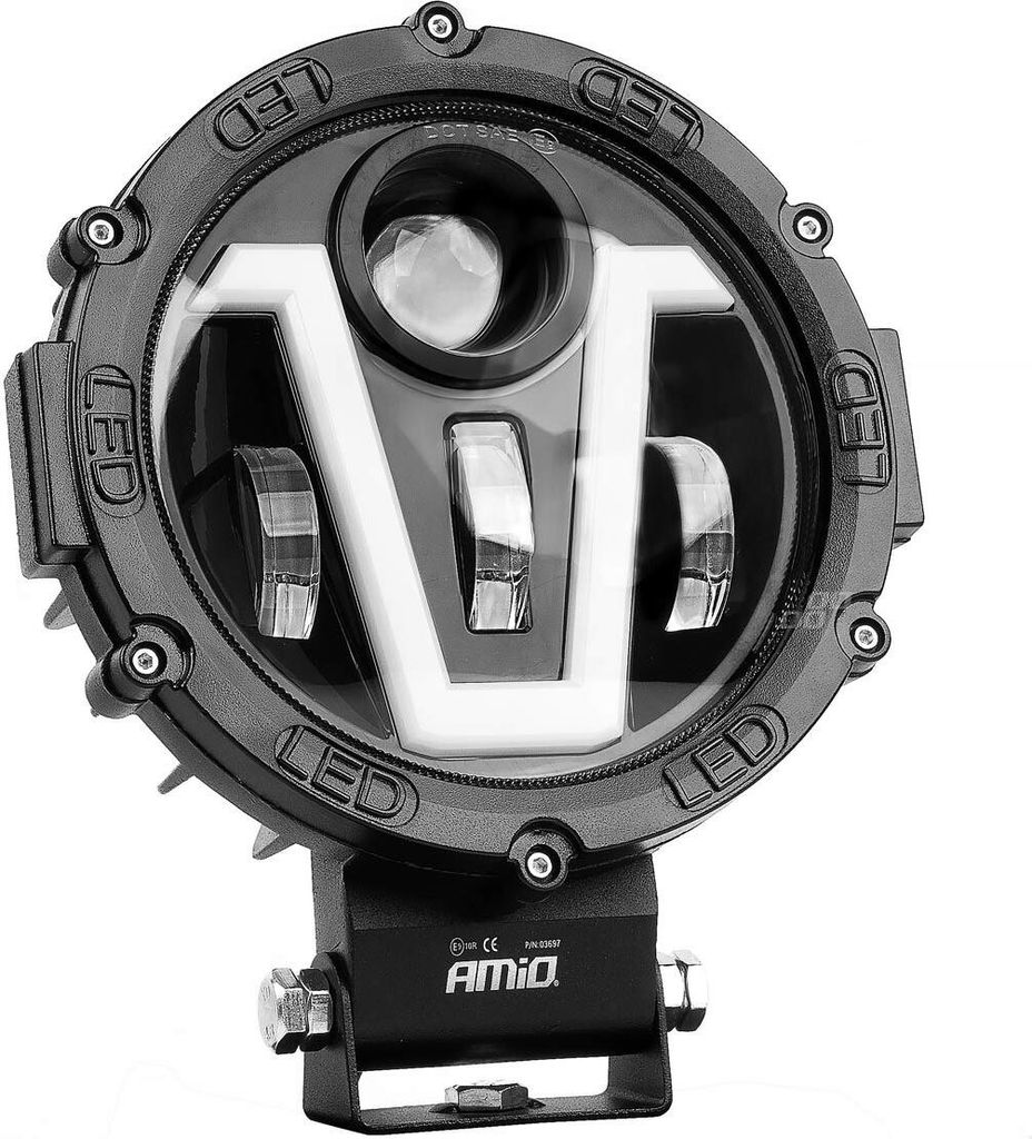 LED-Arbeitsleuchte V-LIGHT 12V 24V, AMIO-03697, Zusatzscheinwerfer Off-Road
