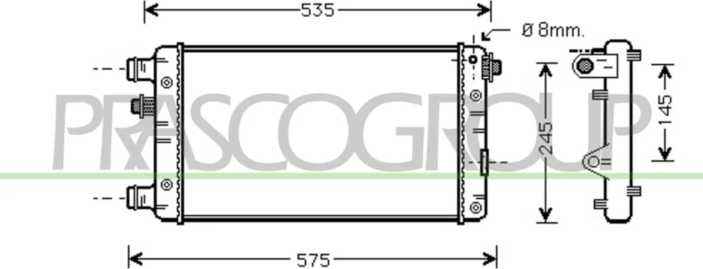 Radiateur Fiat Seicento contre fuite de liquide et surchauffe moteur