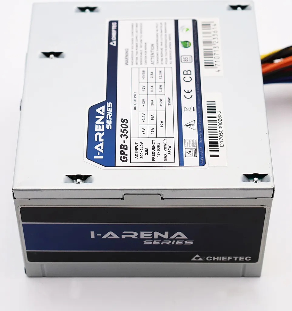 Chieftec GPB-350S Silver: Alimentatore 350W dal Sapore Classico - 7