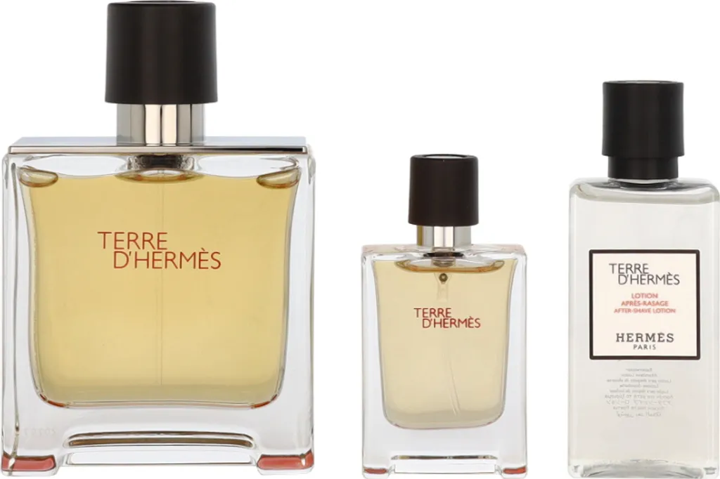 Terre d'Hermès Eau de Parfum 75 ml Flacon Rechargeable Set Luxe 3 Pièces