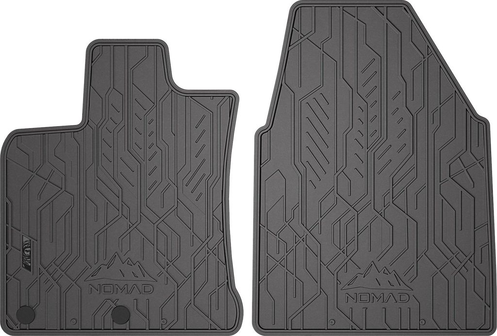 Fußmatten Gummimatten für Nissan Qashqai I 2006-2013 1.Reihe Schwarz 2 tlg