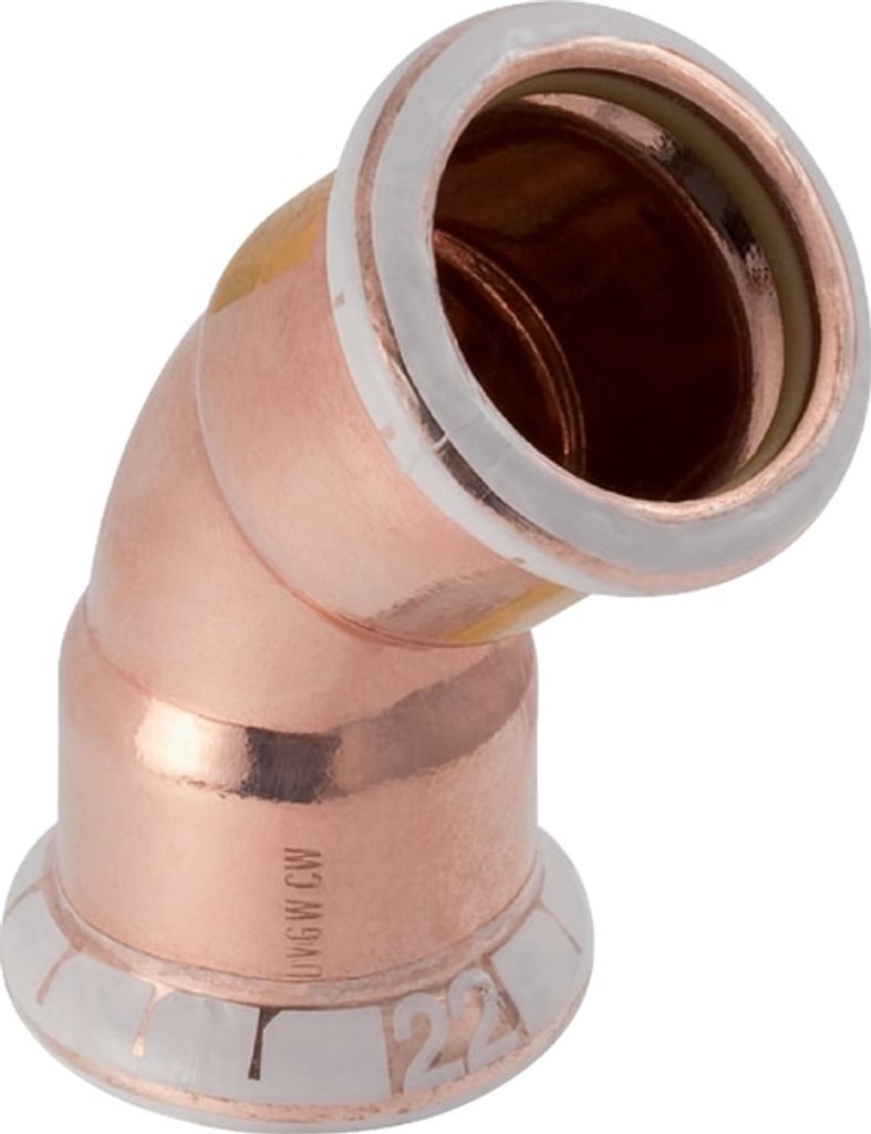 Geberit 34514 Mapress Kupfer Bogen 45Gr (Gas) d15