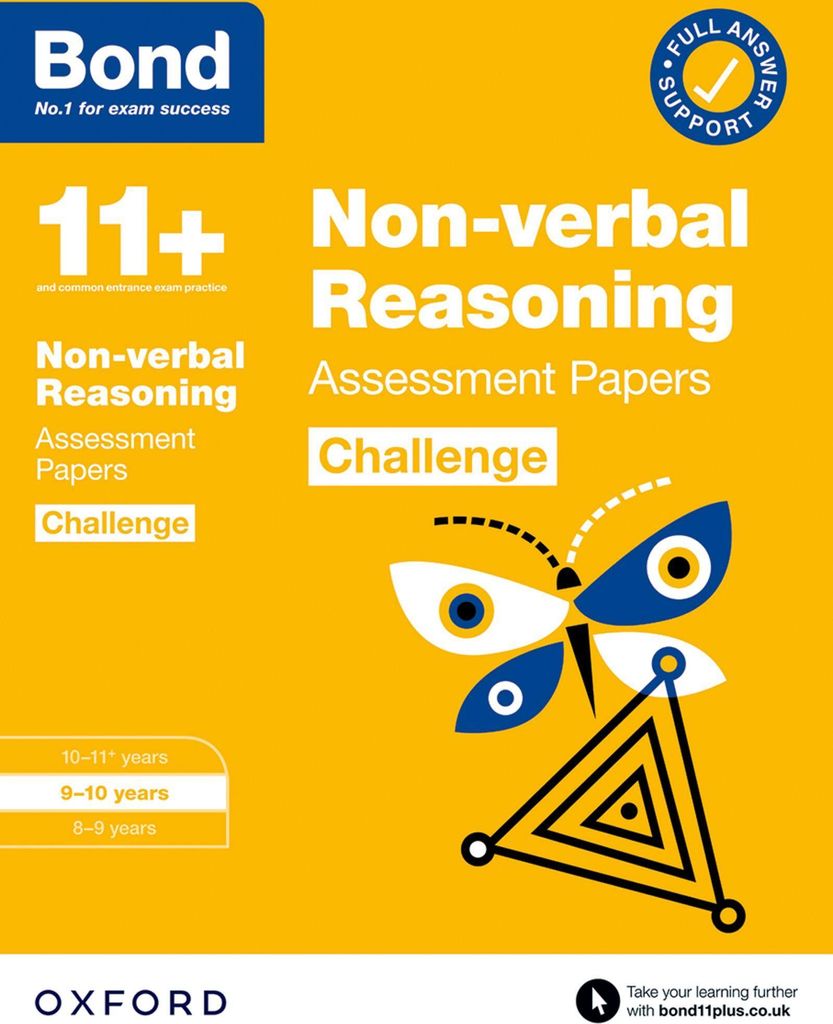 Bond 11+: Bond 11+ Non-verbal Reasoning Challenge Assessment Papers 9-10 years