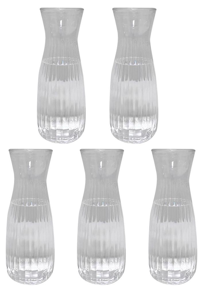 3/5/10 Stück Kunststoffvase, transparent, einstielig, leicht, glatt, wiederverwendbar, Tischdekoration