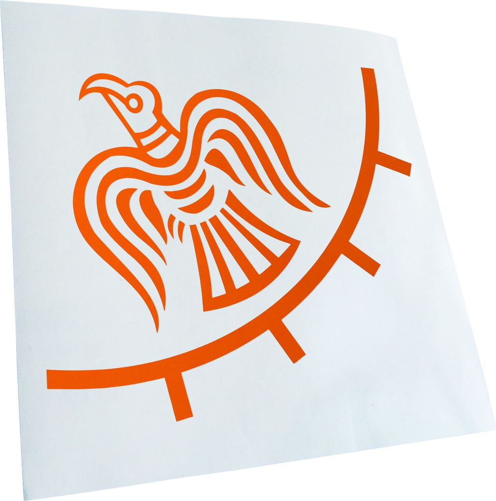 Kiwistar - Autoaufkleber - Odin Raven Banner - Viking Heckscheibe - Aufkleber für Auto Kfz Fahrrad, LKW, Truck Mofa
