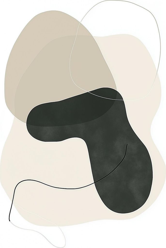 Plakat 61x91,5cm Schicht Minimalistisch, Innenraum Skandinavischer Stil, Boho