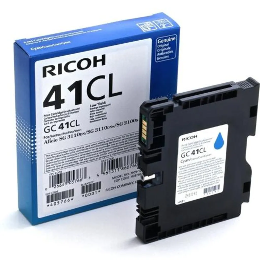 Cartuccia Ricoh n. CG41C - 405762 (ciano)