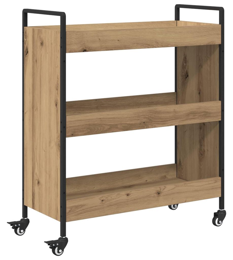 vidaXL Küchentrolley Artisan-Eiche 70 x 30 x 82 cm Produktbild 