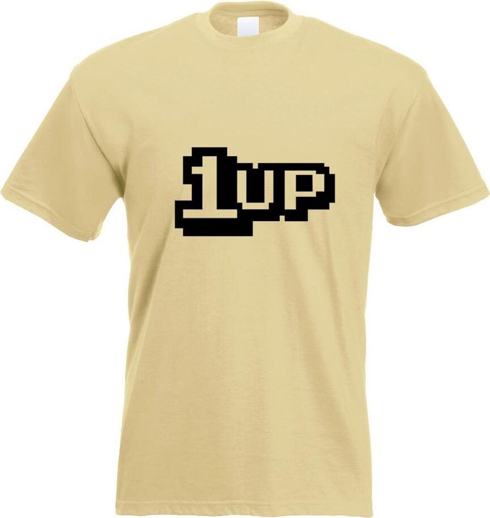 Kiwistar - T-Shirt - Khaki - 1 Up Motiv Bedruckt Funshirt Design Print - mit Motiv Bedruckt - Funshirt Design - Sport - Freizeit - Herren - S