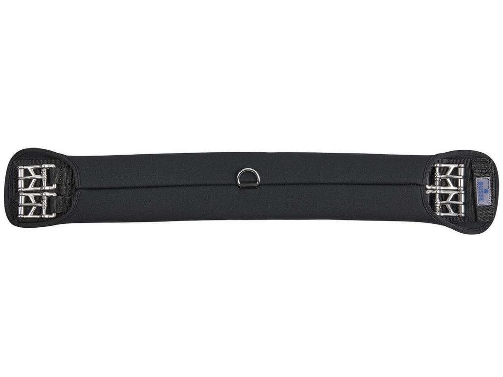 BUSSE Sattelgurt PRO Soft Dressur elastisch Schwarz