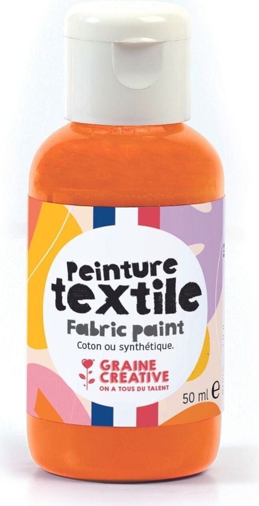 Textilfarbe orange 50 ml – Graine Creative
