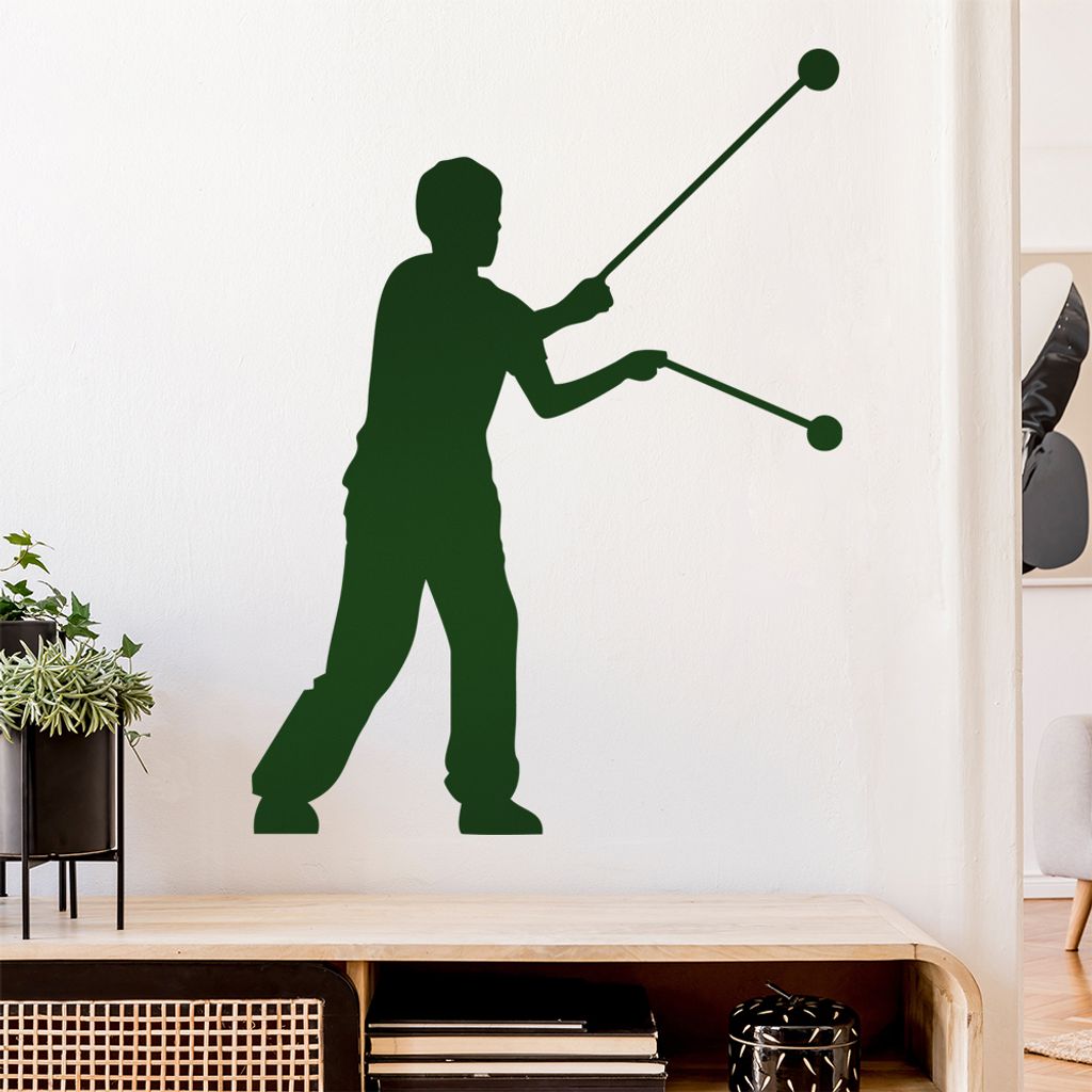 Jo-Jo - JoJo YoYo Sportler Wandtattoo Wandaufkleber Wall Sticker - Dekoration, Küche, Wohnzimmer, Schlafzimmer, Badezimmer