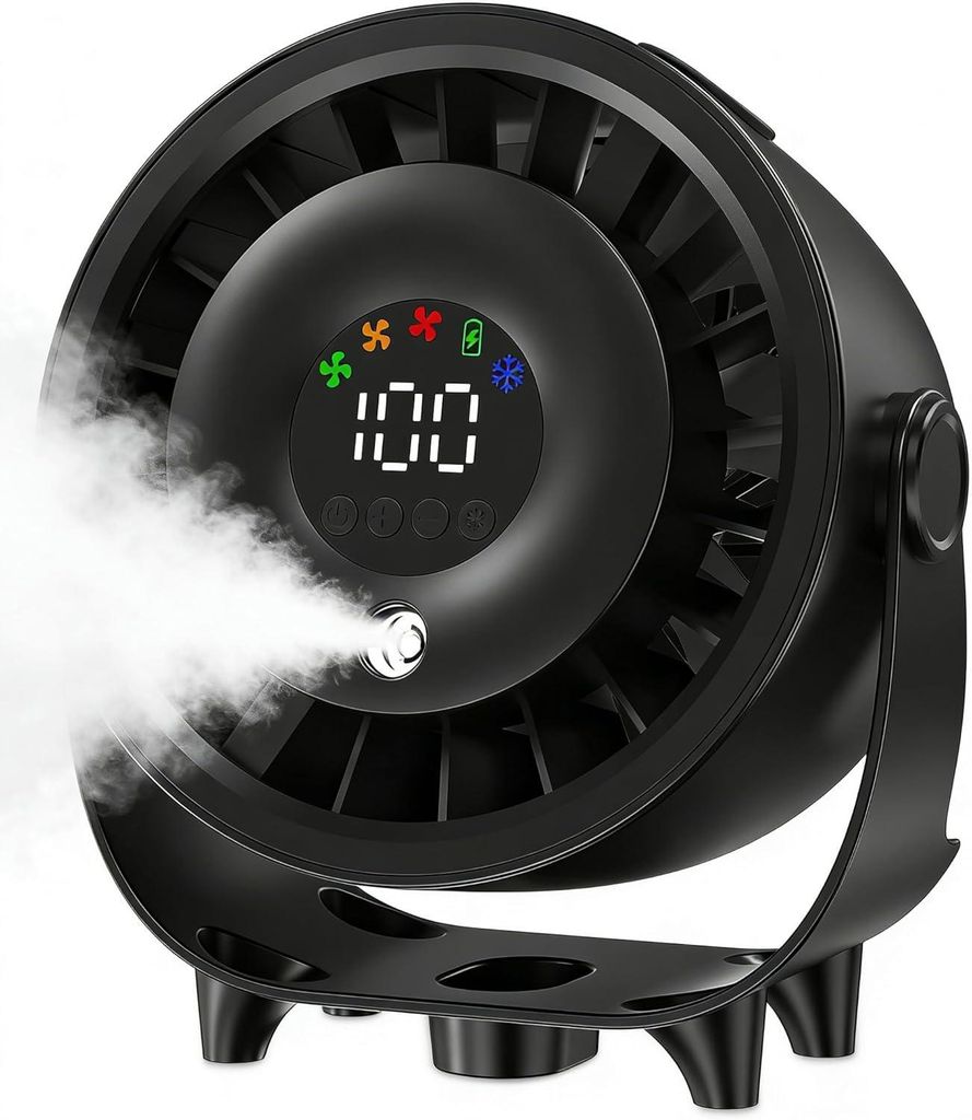 Mini Ventilator mit Wassernebel USB, tragbarer Produktbild 