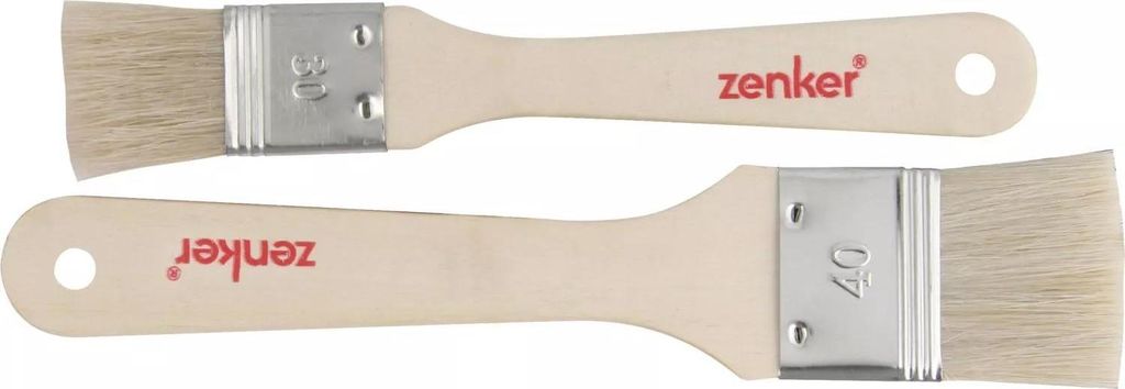 ZENKER Backpinsel 2-tlg., mit Holzgriff