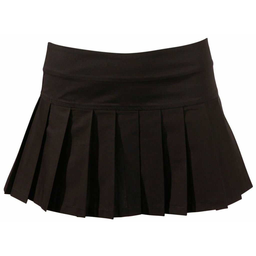 Cottelli Collection - Faltenminirock schwarz, Größe:XL Produktbild 