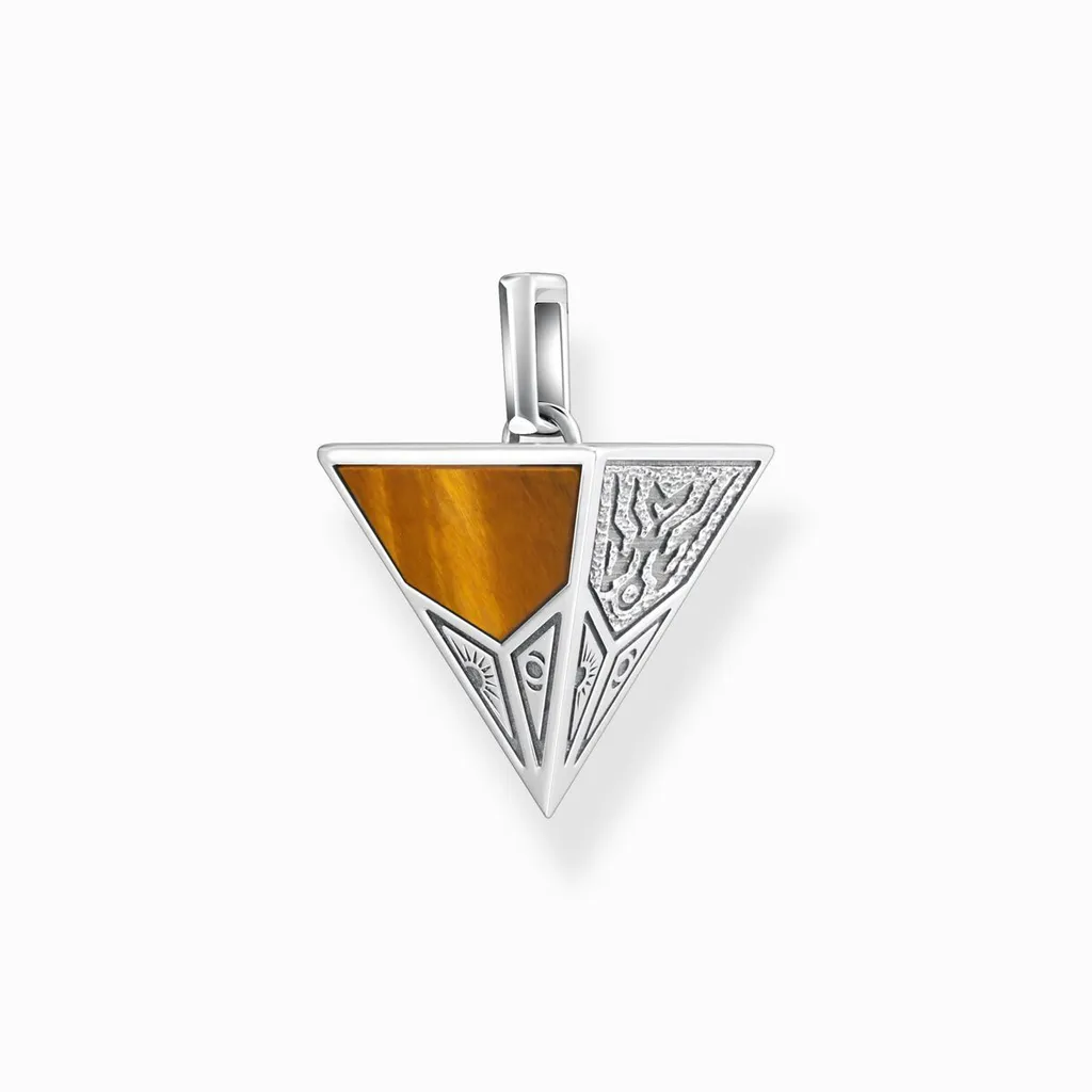 Pendentif Pyramide Thomas Sabo Argent Noirci : Accessoire Idéal Look Rock - 3