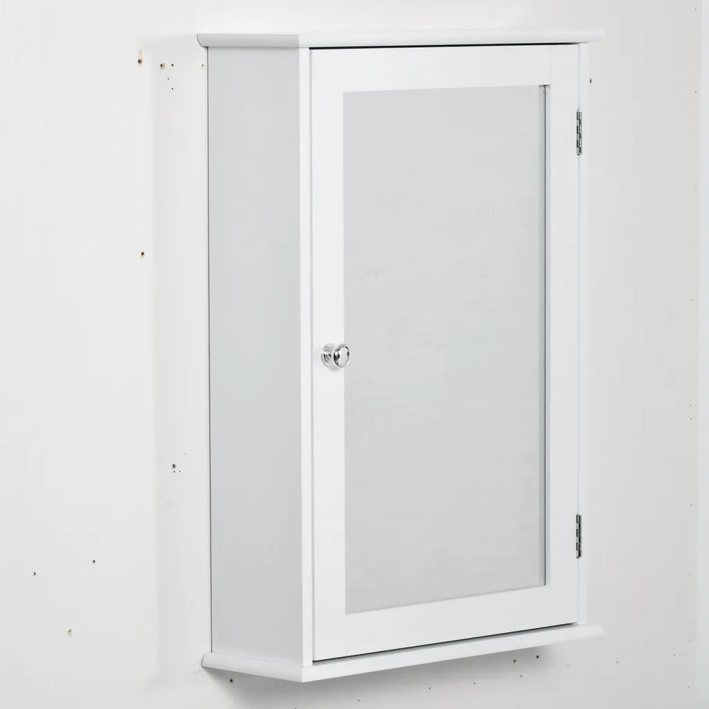 Placard de rangement toilettes avec miroir pour organiser vos petits espaces