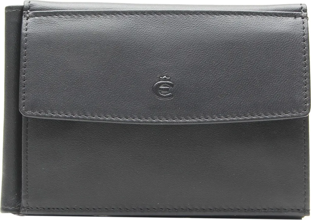 Portafoglio Esquire Logo Clip Black Nero | Pelle Resistente e Sottile