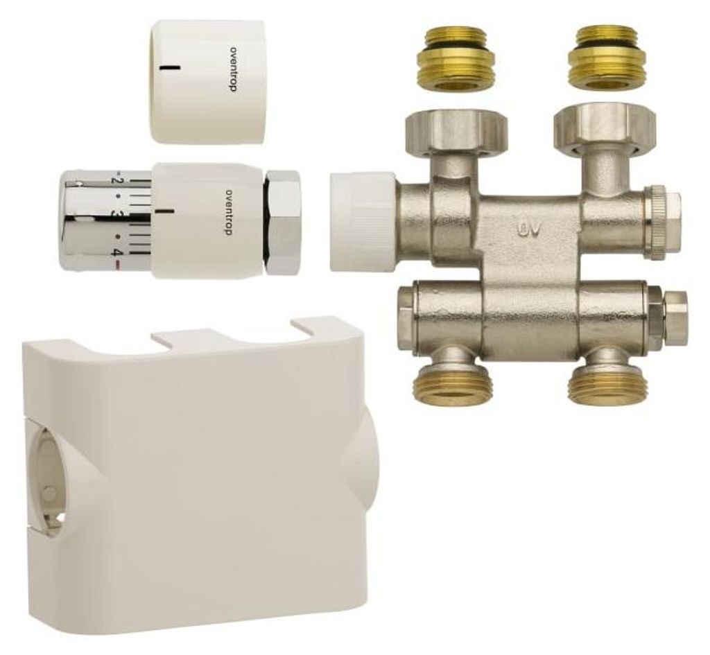Oventrop Anschlussset Multiblock TF UNI SH weiss für Produktbild 
