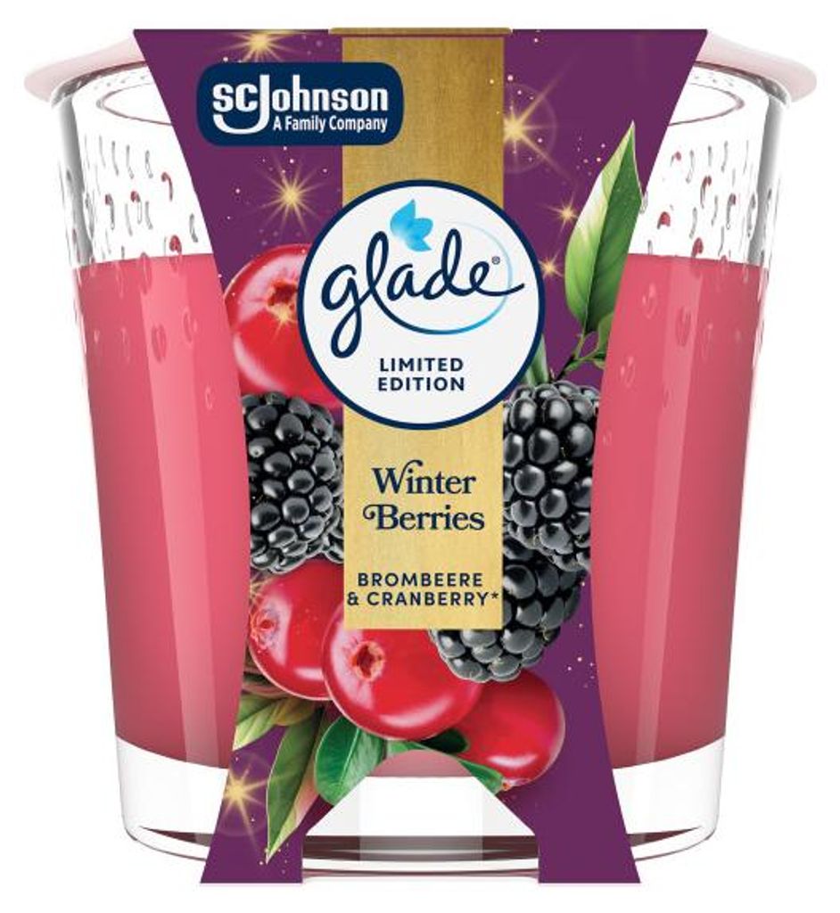 Glade Duft-Kerze Winter Berries, 112g Limited Edition, changing every year