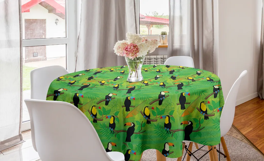 Tovaglia Circolare 150cm Jungla Tropicale | Arredo Cucina ABAKUHAUS