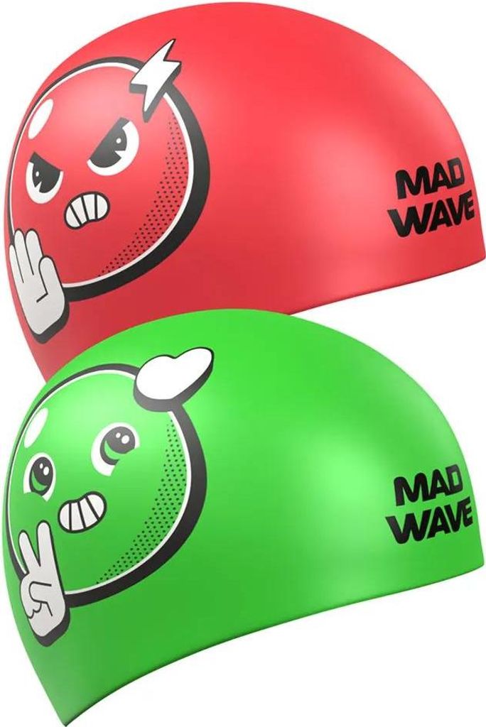 Madwave Reverse Smile Badekappe Rot Rot One Size