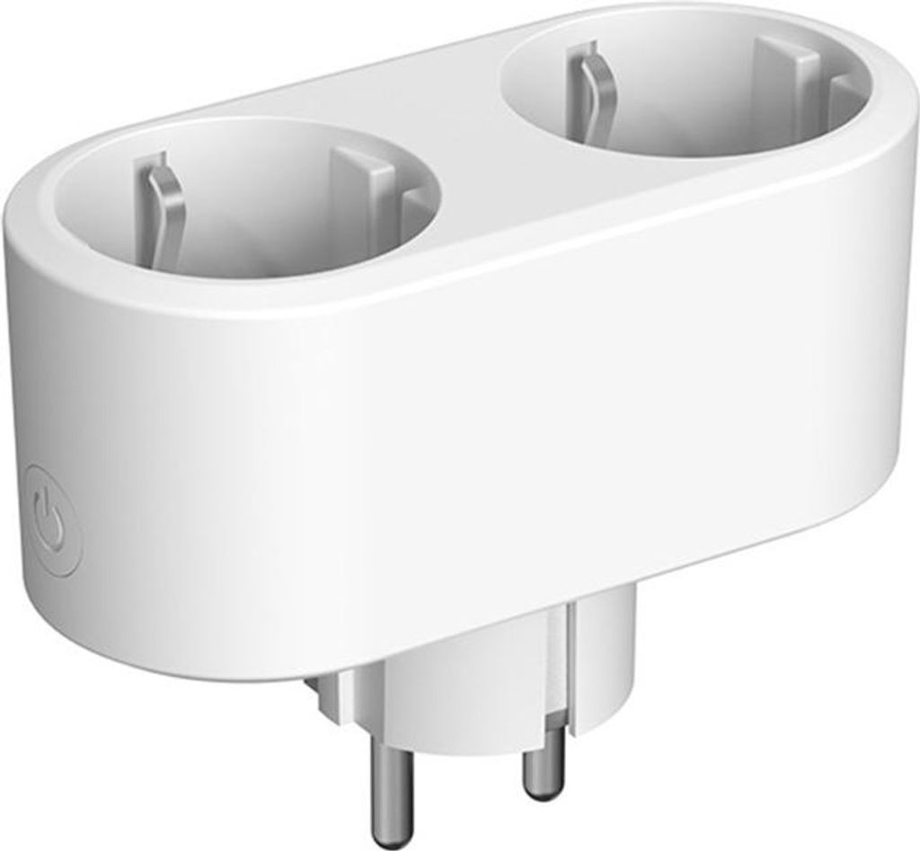 INF Smart WiFi Stecker - EU Doppelsteckdose 16A mit Energiemonitor