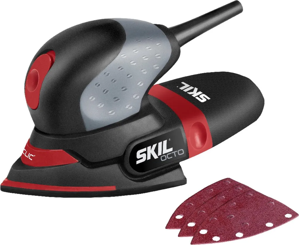 SKIL 7207 AA Ponceuse Multi Octo 100W avec système de micro-filtration