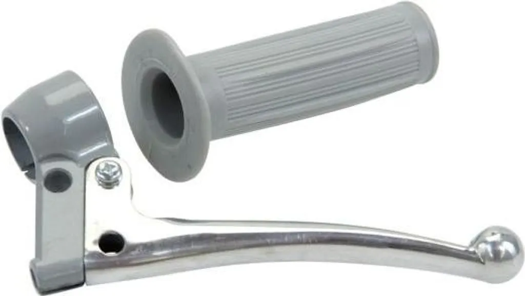 Poignée d'embrayage striée type 101B grise pour Hercules K50