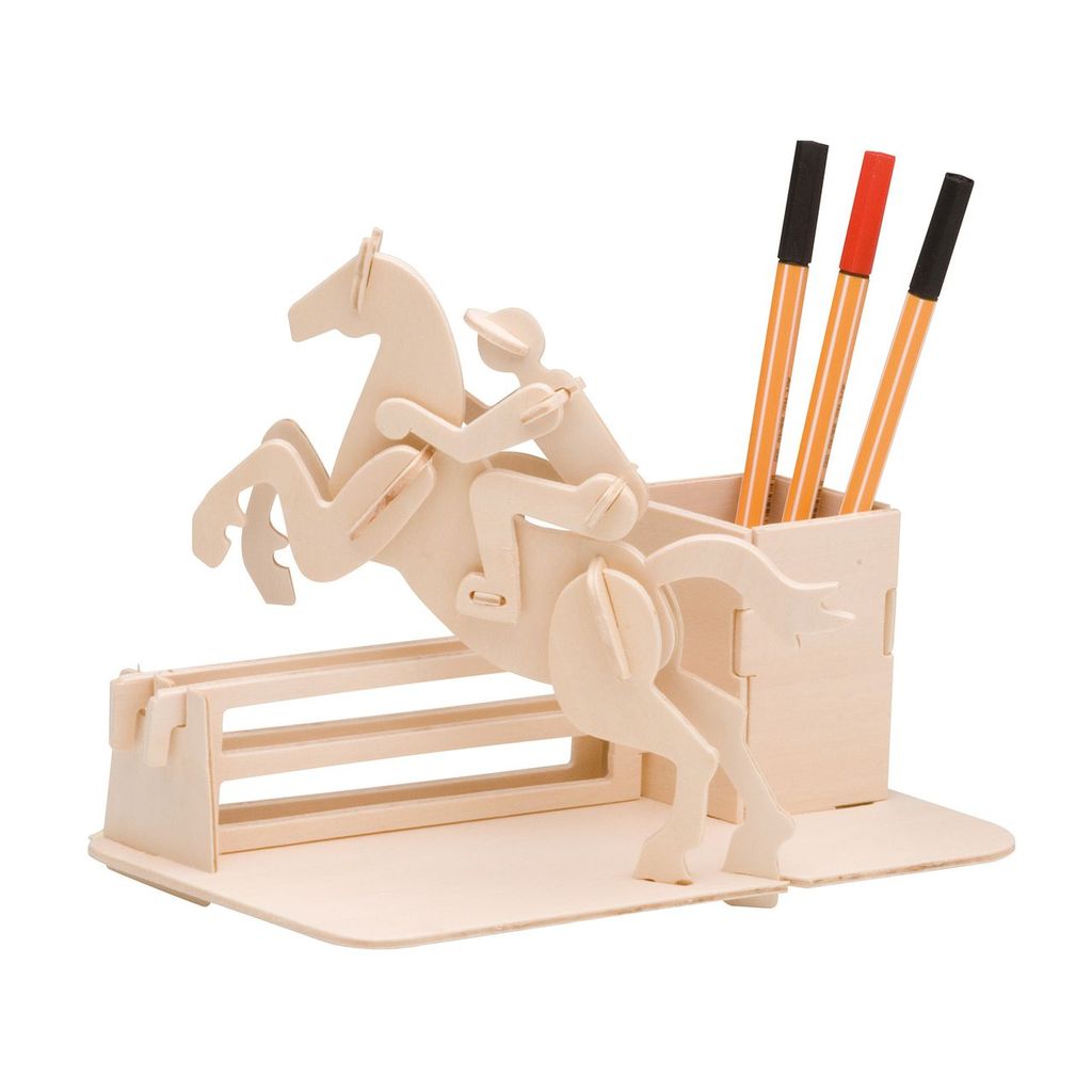 PEBARO Holzbausatz Reiter, Tischständer