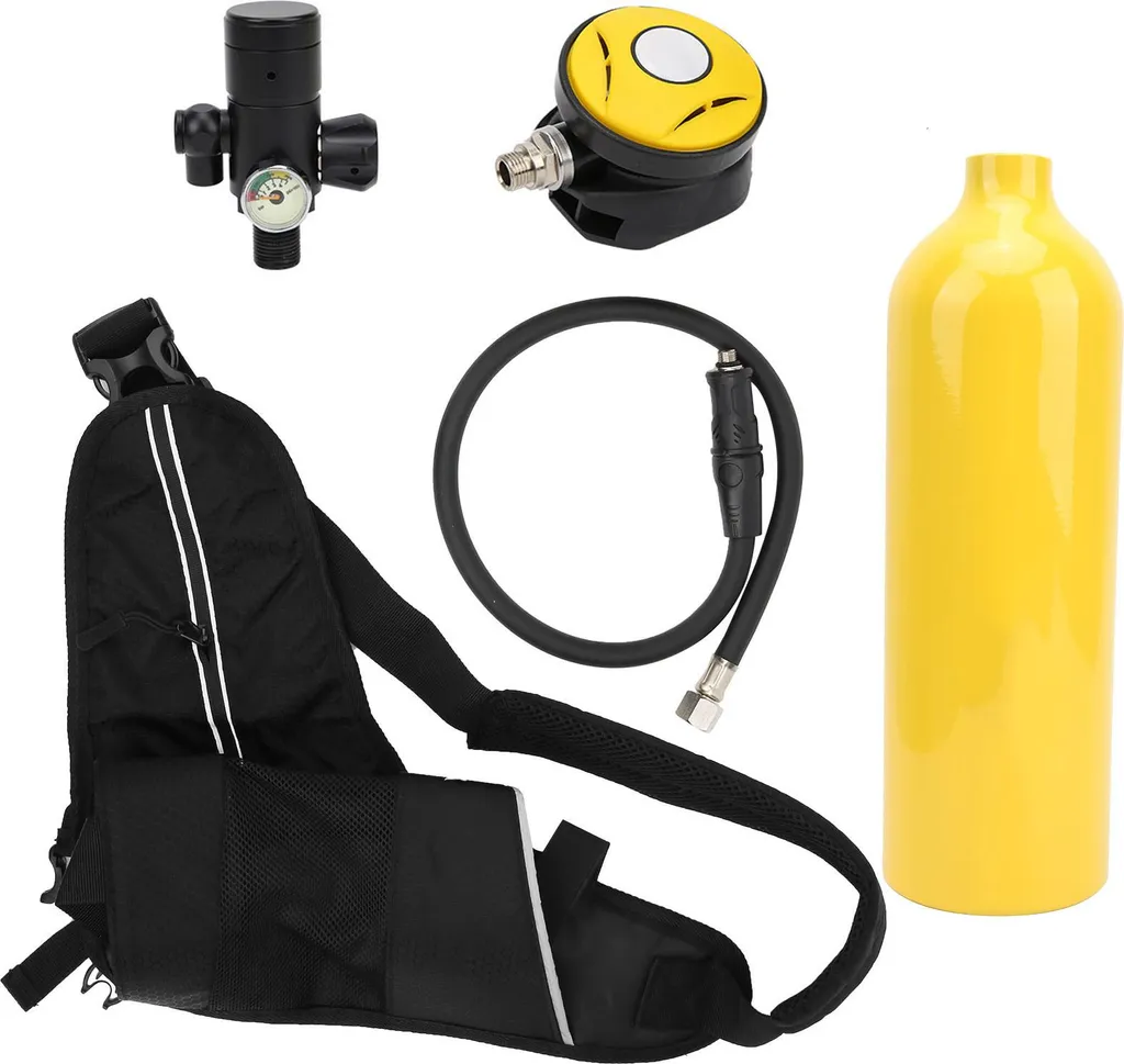Kit respiration sous-marine 1L jaune : respirez librement sous la surface