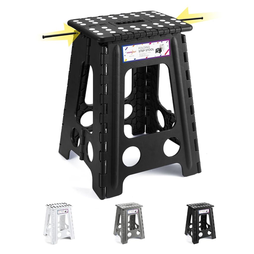 Tritthocker Klappbar Klapphocker Faltbar Höhe 46cm für Produktbild