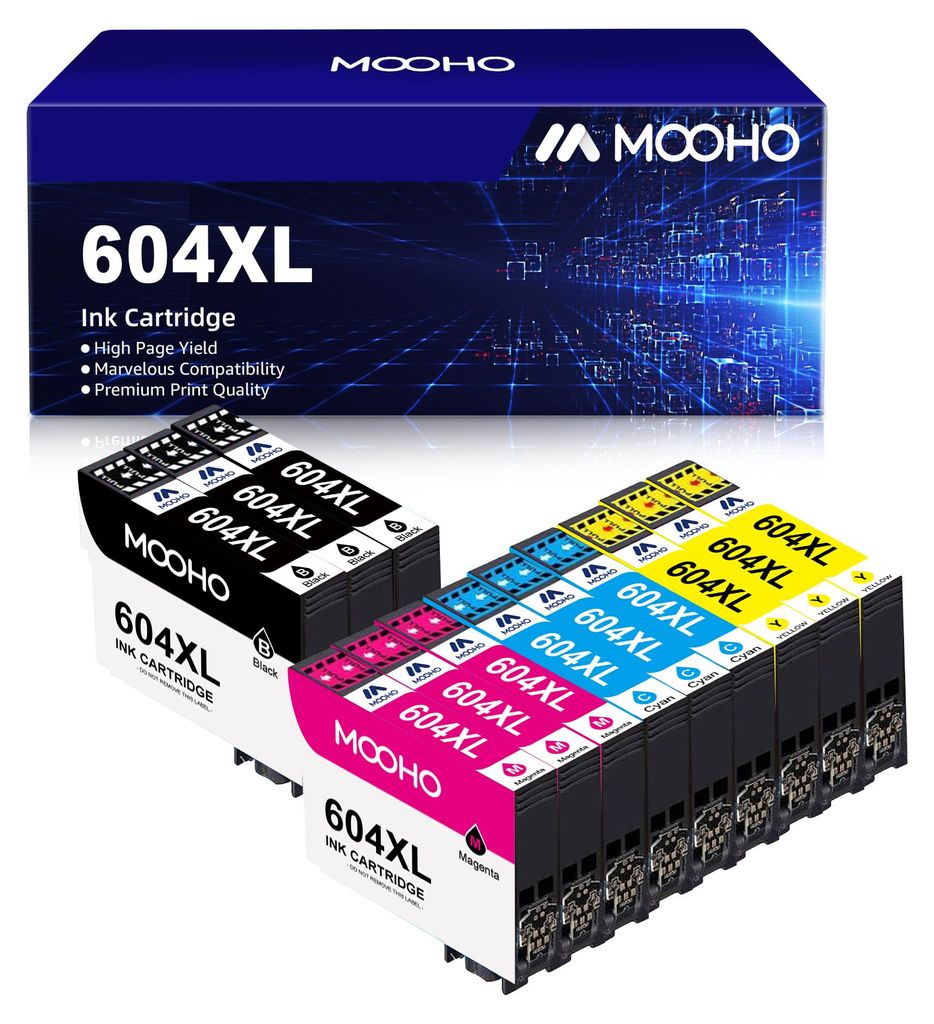 12er-Pack 604 XL 604XL Patronen Kompatible für Epson XP 2205 XP 3200 XP 4200 XP 3205 XP 4205 Workforce WF 2930 WF 2935 WF 2910