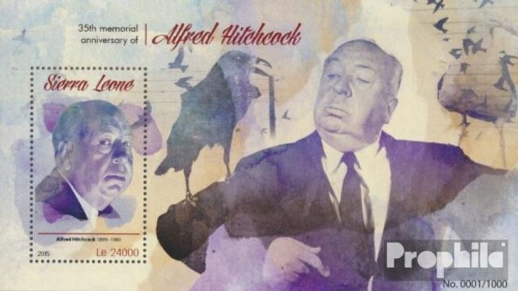 Briefmarken Sierra Leone 2015 Mi Block 863 (kompl. Ausg.) postfrisch Alfred Hitchcock