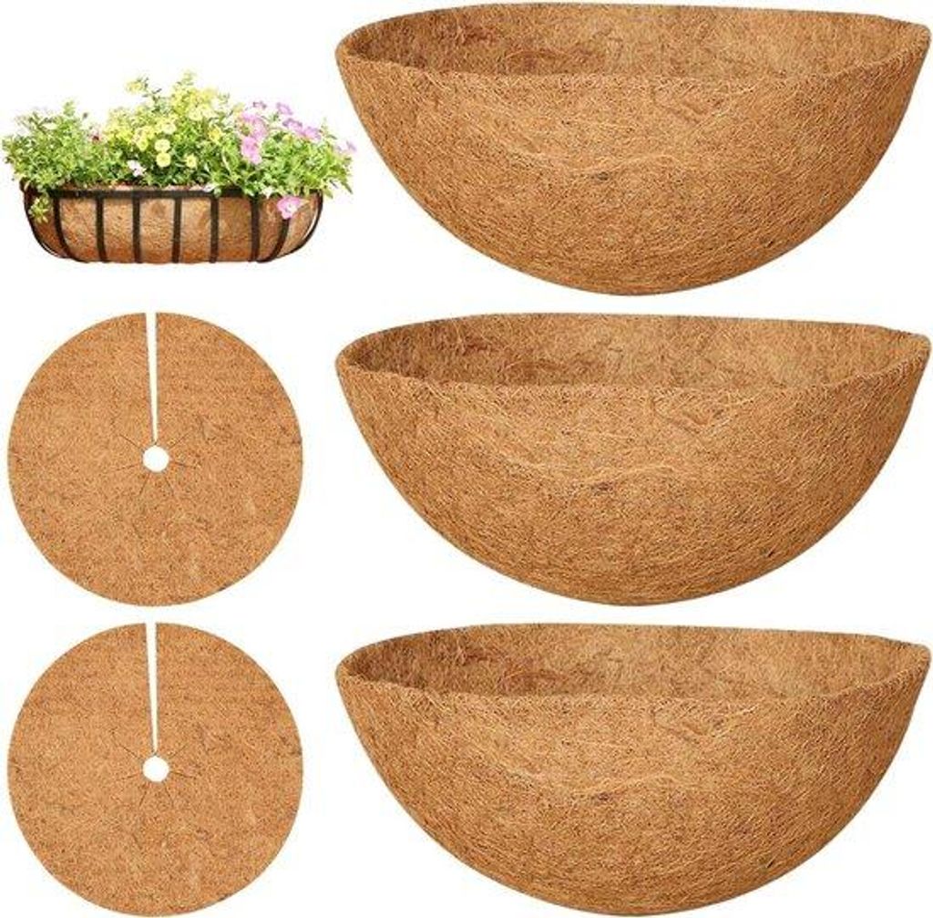 Pflanzhilfen für Hängekörbe - 3 Stück (2 mit runden Löchern) Pflanzhilfen für Hängervasen und Wandvase