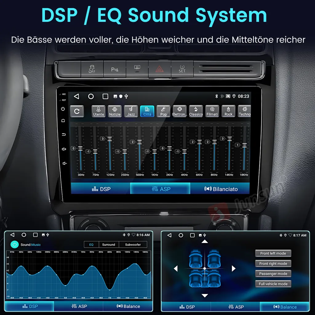 Navigatore 9" HD VW Polo 2008-2020 Android 13 Carplay Android Auto - 16