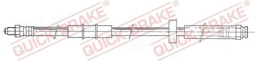 QUICK BRAKE 32.917 Bremsschlauch für FIAT DUCATO Kasten (290) DUCATO Pritsche/Fahrgestell (290) DUCATO Kasten (280) DUCATO Pritsche/Fahrgestell (280)