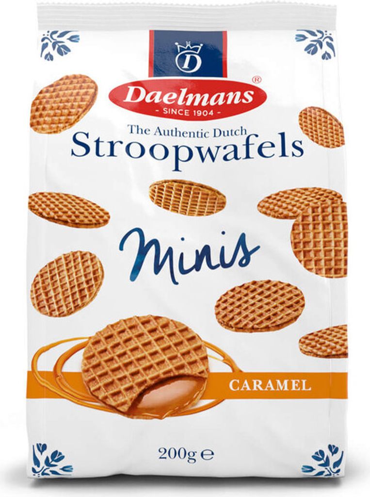 Daelmans Mini Karamell Stroopwafels im Beutel - 200 g Produktbild 