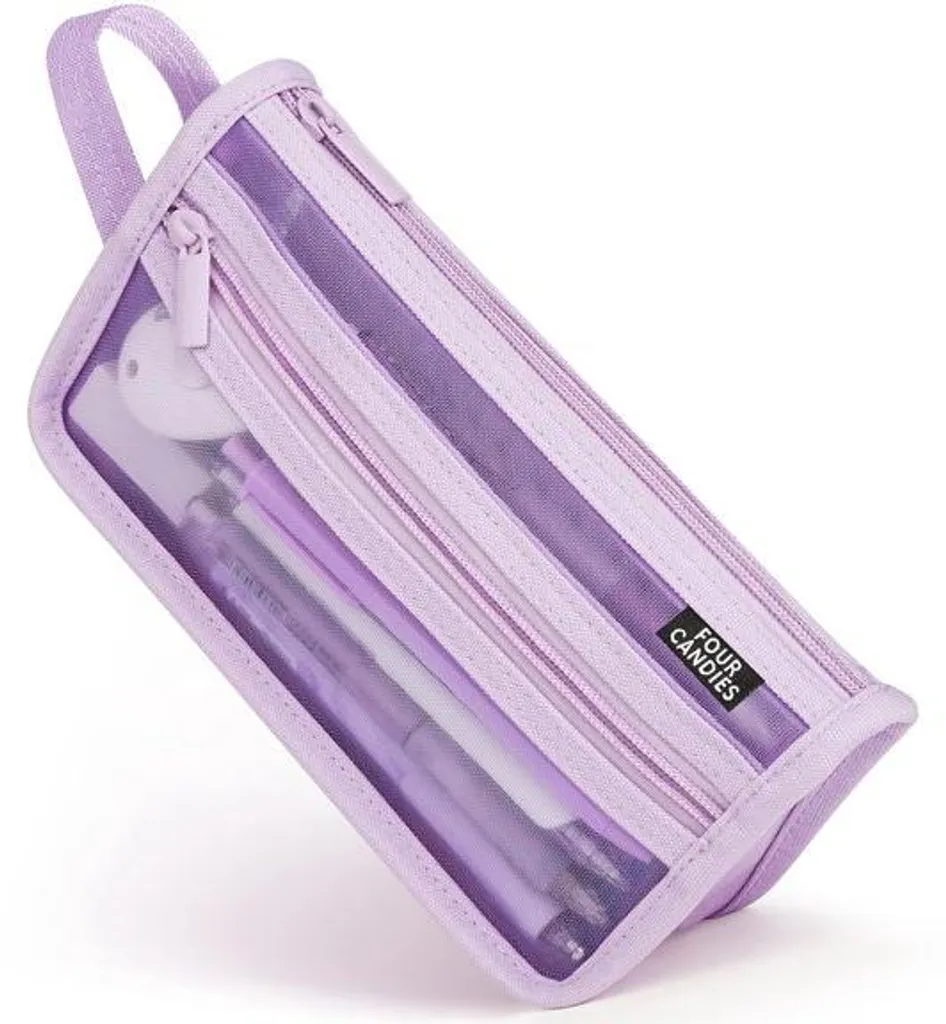 Grande pochette colorée à charnière en calque pour élèves et bureau