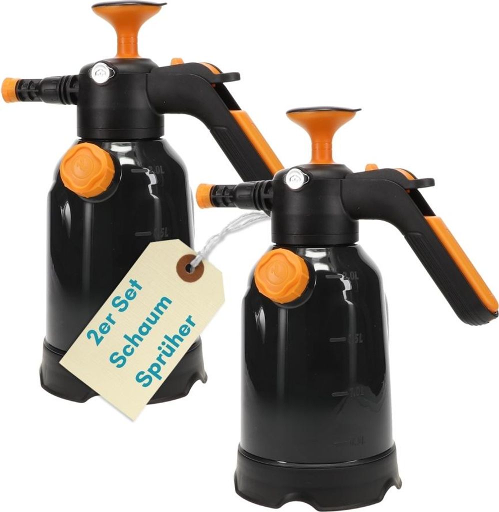 2er Set Schaumsprüher Auto 2in1 Drucksprüher 2 L Produktbild 