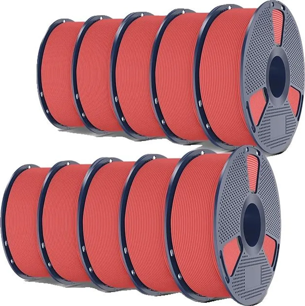 Filament PLA rouge écologique 10 kg haute précision pour impression 3D