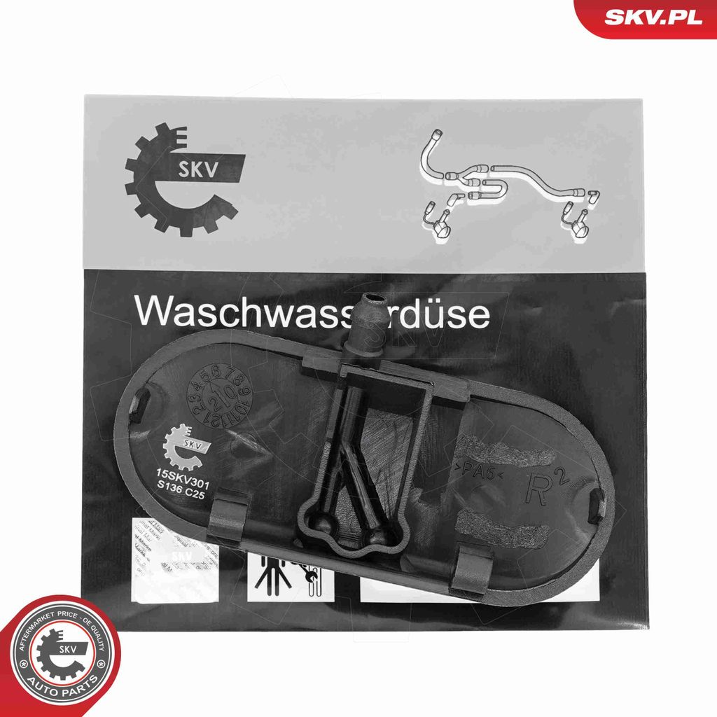 ESEN SKV Scheibenwischer-Düse Scheibenwaschdüse 15SKV301 Vorne Rechts für AUDI A3 Sportback (8PA)