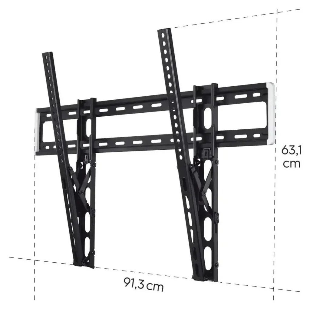 Support mural TV inclinable pour Home Cinéma - Écran 254 cm Max 75 kg