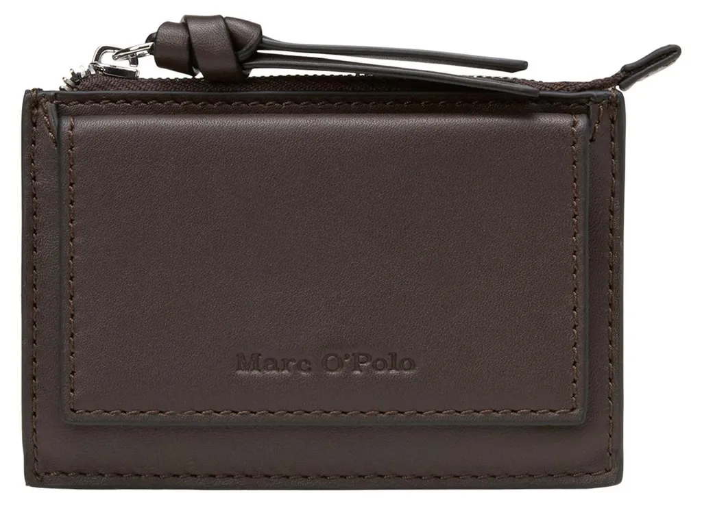 Marc O'Polo Cela Card Holder porte-cartes en cuir Shaded Brown élégant
