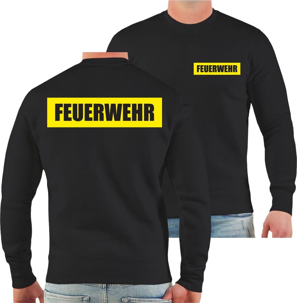 Herren Sweatshirt Feuerwehr Einsatzkräfte