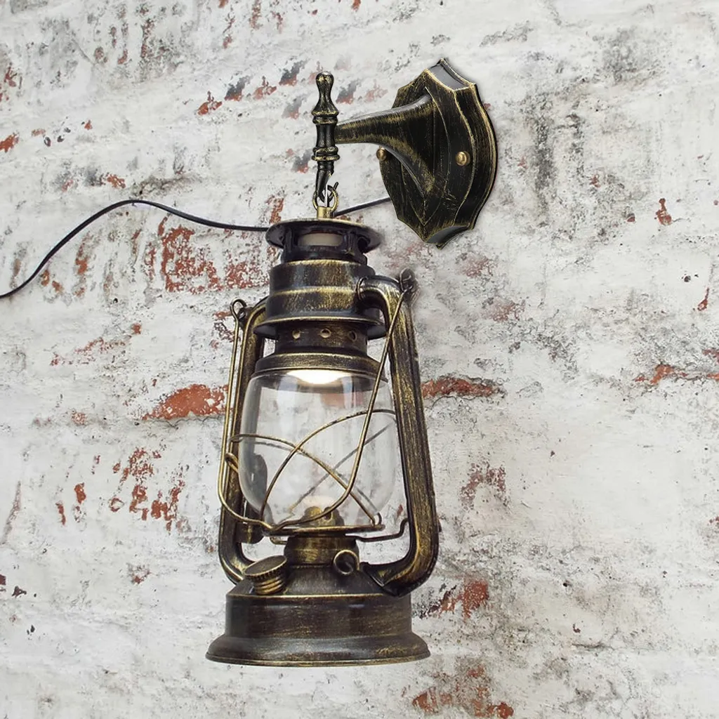 Applique LED Bronze Vintage - Éclairage Mural Rétro en Métal Travaillé - 2